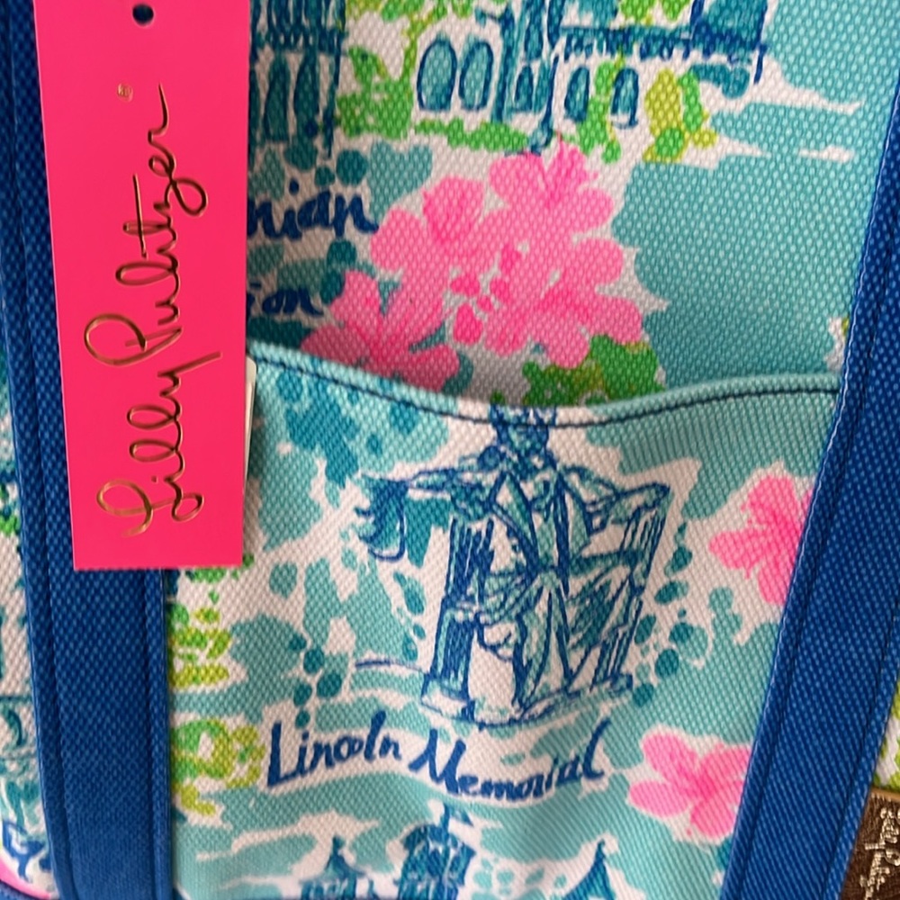Lilly Pulitzer Mercato Tote "Lilly Loves DC" - NWT - Picture 11 of 11